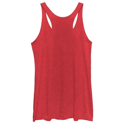 Women's Turning Red Panda Power Paw Print Racerback Tank Top - Image 2