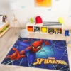 Marvel Spider-Man Web 54"x78" Area Rug Blue