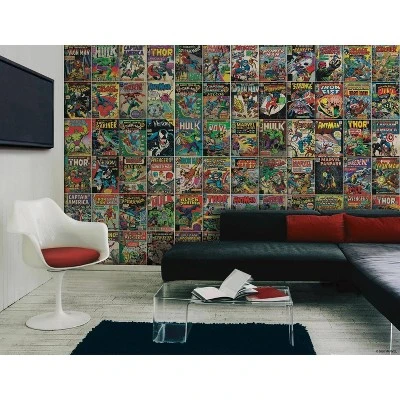 Marvel Comic Cover Peel And Stick Wall Mural - RoomMates