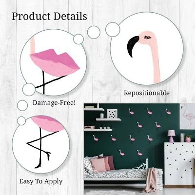 Flamingos Wall Decor - Decalcomania - Image 6