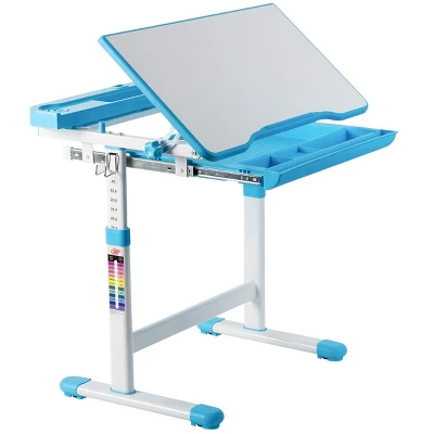 Costway Height Adjustable Children's Desk Chair Set Multifunctional Study Drawing - Image 8