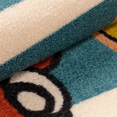 Dinoventure Dinosaurs Non-Slip Kids Playroom Decor Washable Indoor Area Rug By Blue Nile Mills - Image 4