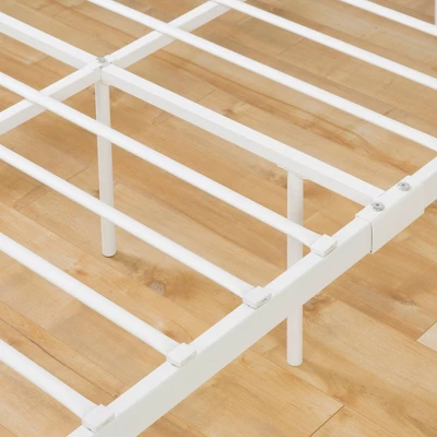 Twin Country Poetry Complete Metal Platform Bed White - South Shore - Image 5