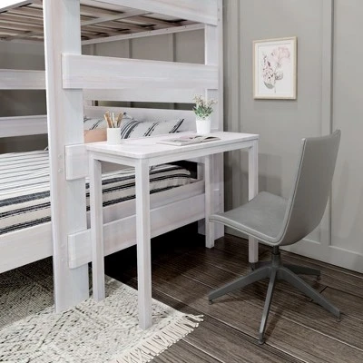 Max & Lily Farmhouse Twin Over Queen L-Shaped Bunk Bed With Desk - Image 2