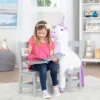 Melissa & Doug Wooden Chair Pair - Gray