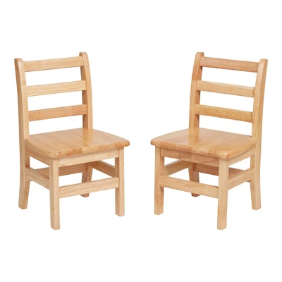 ECR4Kids Three Rung Ladderback Chair, Classroom Seating, Natural, 2-Pack - Image 13