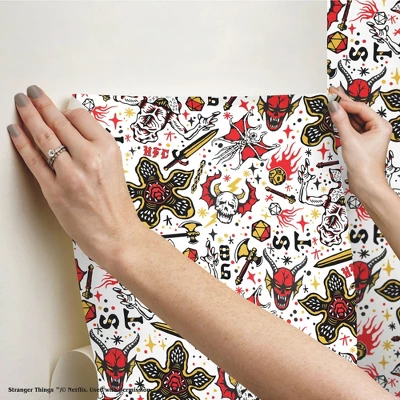 Stranger Things Hellfire Club Peel And Stick Wallpaper - RoomMates - Image 6