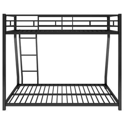 Twin Over Full Metal Floor Bunk Bed With Ladder-ModernLuxe - Image 9