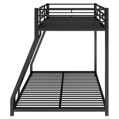 Twin Over Full Metal Floor Bunk Bed With Ladder-ModernLuxe - Image 8