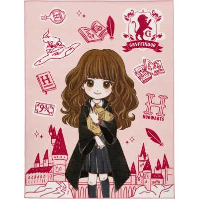 KC CUBS | Harry Potter Wizarding World Boy & Girl Kids Modern Décor For Nursery Bedroom Or Classroom Rug Carpet, Hermione Granger - Image 6