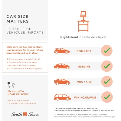 Navali 1-Drawer Nightstand Blueberry - South Shore - Image 7