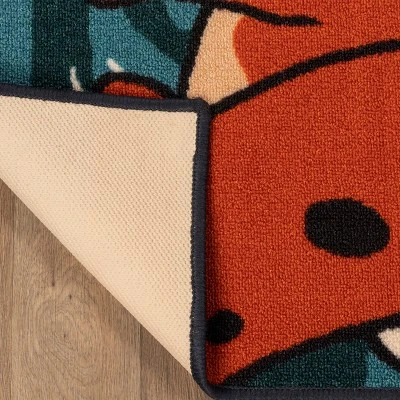 Dinoventure Dinosaurs Non-Slip Kids Playroom Decor Washable Indoor Area Rug By Blue Nile Mills - Image 2