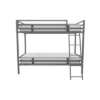 Twin Over Twin Maxwell Metal Bunk Bed Gray - Novogratz