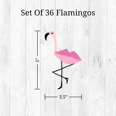 Flamingos Wall Decor - Decalcomania - Image 3